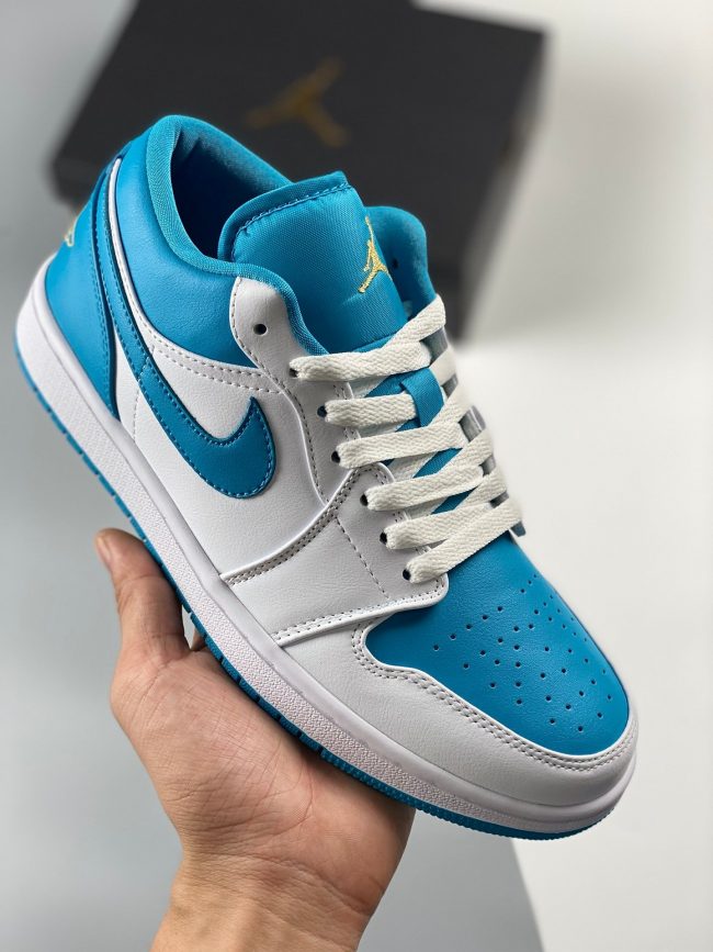 Air Jordan 1 Low " Aquatone" White Teal 553558-174