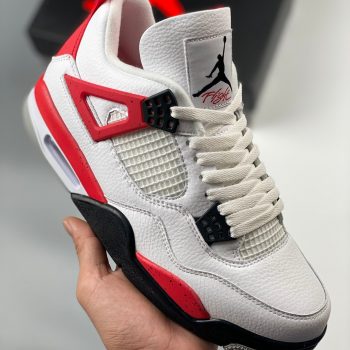 Air Jordan 4 " Red Cement" White,Fire Red-Black DH6927-161