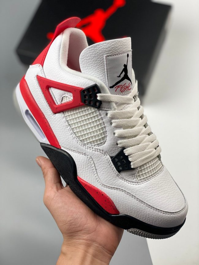 Air Jordan 4 " Red Cement" White,Fire Red-Black DH6927-161