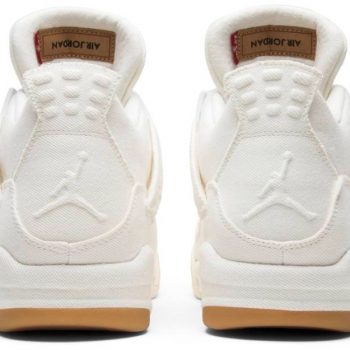 Levi's x Air Jordan 4 Retro 'White Denim' AO2571-100