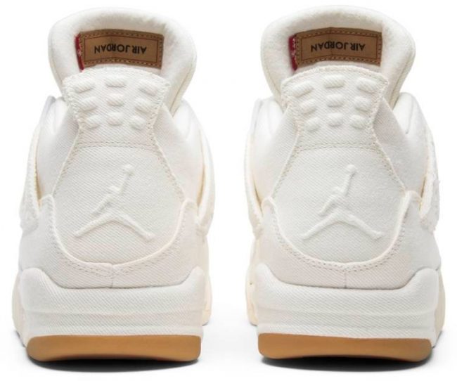 Levi's x Air Jordan 4 Retro 'White Denim' AO2571-100