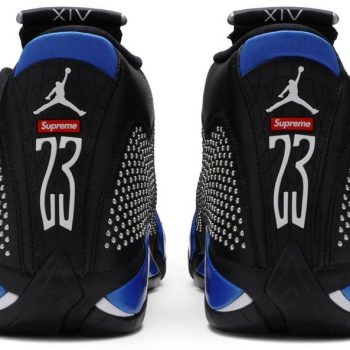 Supreme x Air Jordan 14 Retro 'Black Varsity Royal' BV7630-004