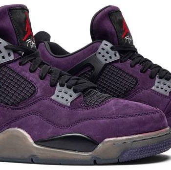 Travis Scott x Air Jordan 4 Retro 'Purple Suede - White Midsole' AJ4-766302