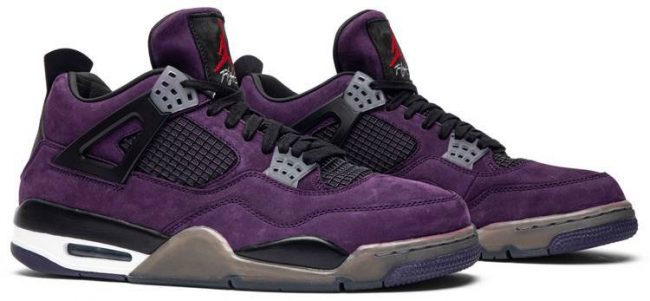 Travis Scott x Air Jordan 4 Retro 'Purple Suede - White Midsole' AJ4-766302