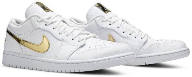 Air Jordan 1 Retro Low 'White Metallic Gold' CZ4776-100