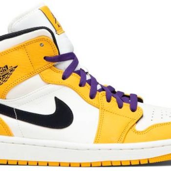 Air Jordan 1 Mid 'Lakers' 852542-700