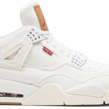 Levi's x Air Jordan 4 Retro 'White Denim' AO2571-100