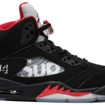 Supreme x Air Jordan 5 Retro 'Black' 824371-001