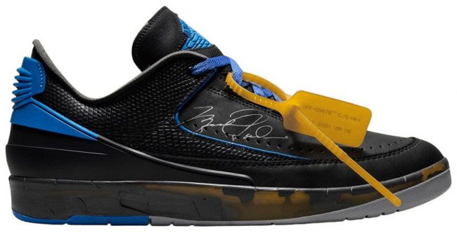 Off-White x Air Jordan 2 Retro Low SP 'Black Royal' DJ4375-004