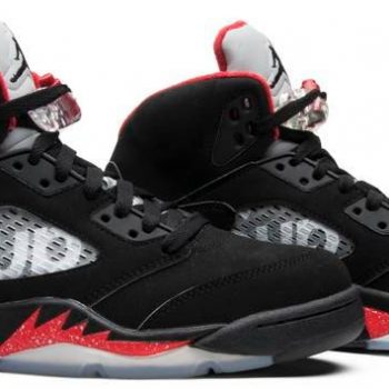 Supreme x Air Jordan 5 Retro 'Black' 824371-001