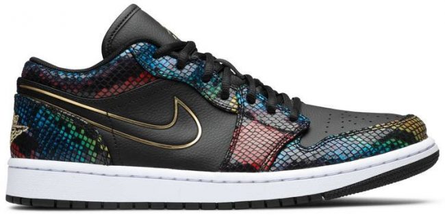 Air Jordan 1 Low 'Multi Snakeskin' CW5580-001