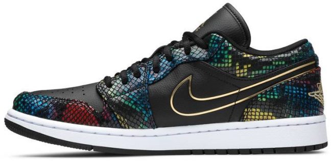 Air Jordan 1 Low 'Multi Snakeskin' CW5580-001