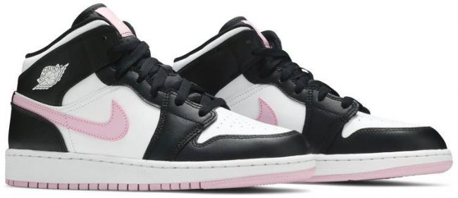 Air Jordan 1 Mid 'White Light Arctic Pink' 555112-103