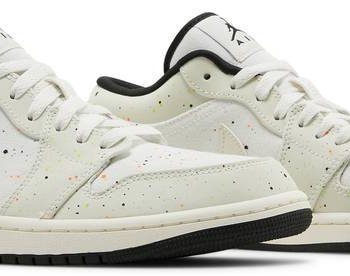 Air Jordan 1 Low 'Brushstroke Swoosh-Paint Splatter' DM3528-100