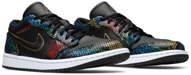 Air Jordan 1 Low 'Multi Snakeskin' CW5580-001