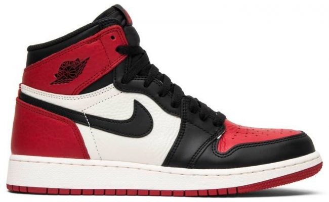 Air Jordan 1 Retro High OG BG 'Bred Toe' 575441-610