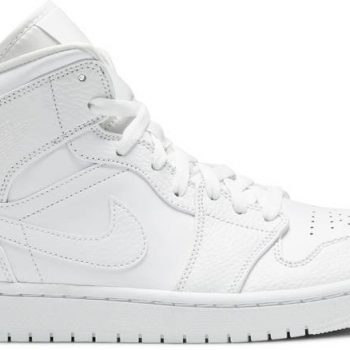 Air Jordan 1 Mid 'Triple White' 554724-130