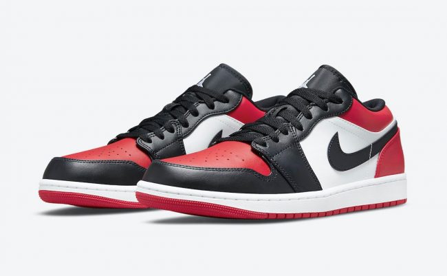 Air Jordan 1 Low 'Bred Toe' 5553558-612