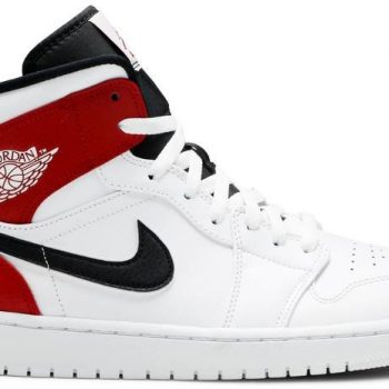 Air Jordan 1 Mid 'White Chicago' 554724-116