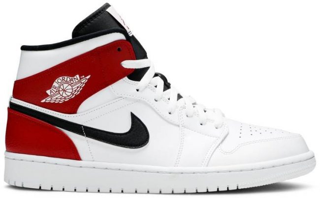 Air Jordan 1 Mid 'White Chicago' 554724-116