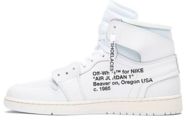 Off-White x Air Jordan 1 Retro High OG 'White' 2018 AQ0818-100