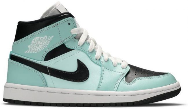 Wmns Air Jordan 1 Mid 'Aqua Black' BQ6472-300