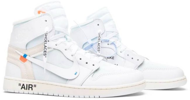 Off-White x Air Jordan 1 Retro High OG 'White' 2018 AQ0818-100