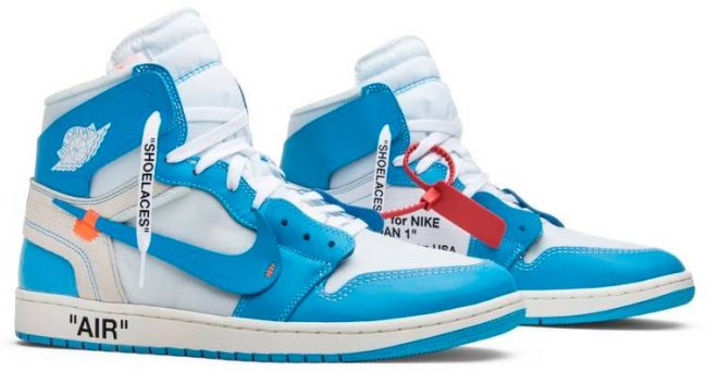 Off-White x Air Jordan 1 Retro High OG 'UNC' AQ0818-148