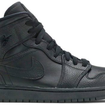 Air Jordan 1 Mid 'Triple Black' 554724-091