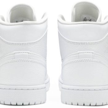 Air Jordan 1 Mid 'Triple White' 554724-130