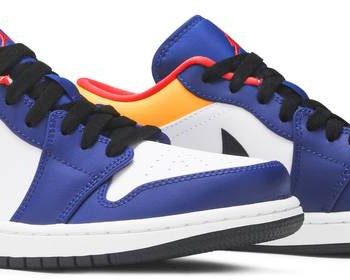 Air Jordan 1 Low 'White Deep Royal Blue' 553558-123