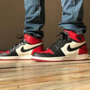 Air Jordan 1 Retro High OG BG 'Bred Toe' 575441-610