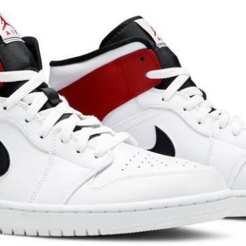 Air Jordan 1 Mid 'White Chicago' 554724-116