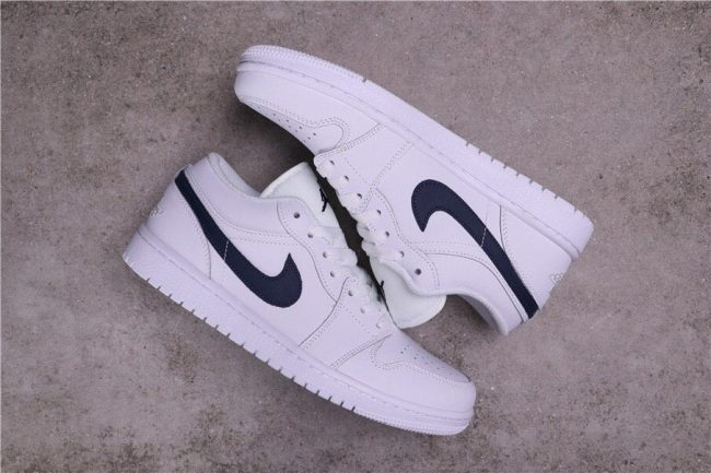 Air Jordan 1 Low 'White Obsidian' 553558-114