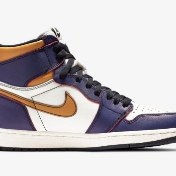 Nike Air Jordan 1 Gold Purple