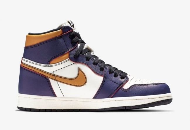 Nike Air Jordan 1 Gold Purple