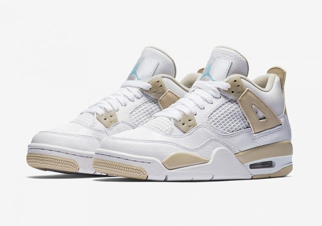 Nike Air Jordan 4 White Light Sand