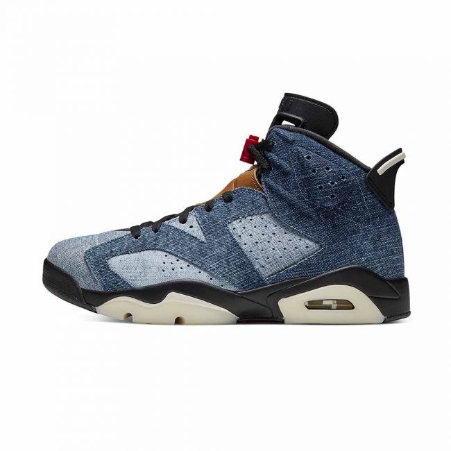 Air Jordan 6 "black Washed Denim"