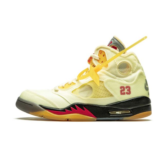 Off-White x Air Jordan 5 Retro SP "Sail"