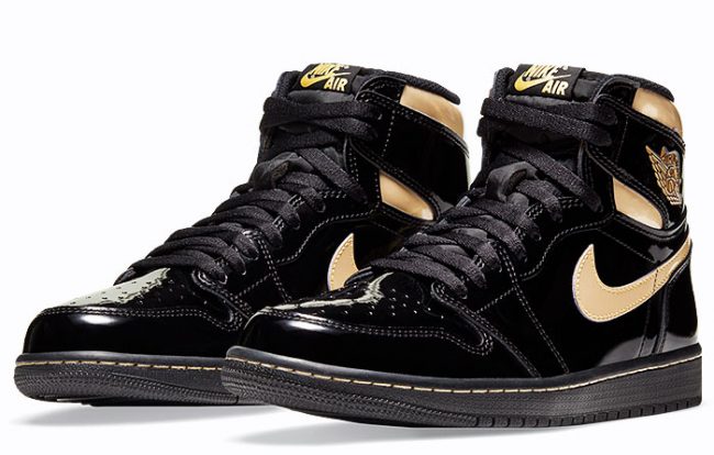 Nike Air Jordan 1 Retro Black Metalic Gold