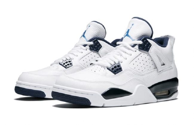 Nike Air Jordan 4 White Columbia