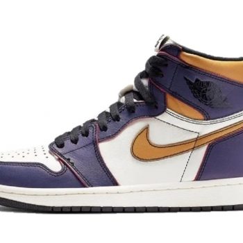 Nike Air Jordan 1 Gold Purple