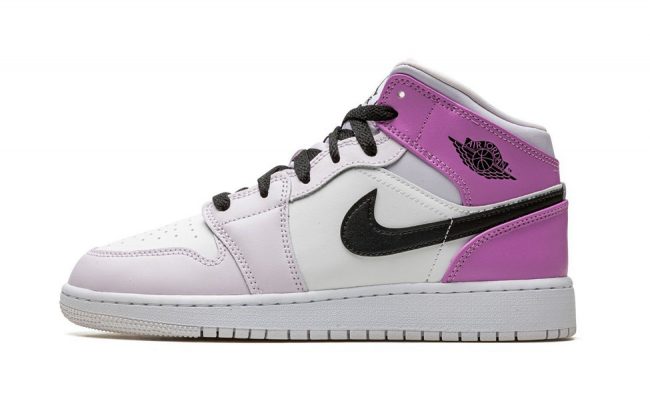 Nike Air Jordan 1 Mid Barely Grape GS