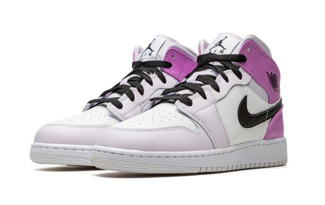 Nike Air Jordan 1 Mid Barely Grape GS