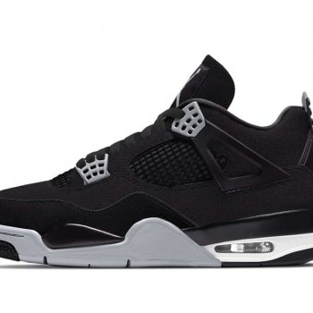 Nike Air Jordan 4 Black Canvas