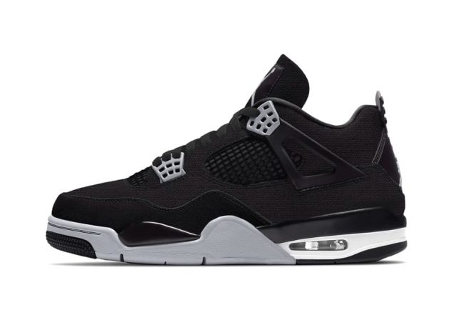 Nike Air Jordan 4 Black Canvas