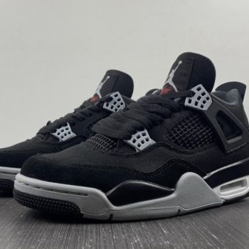 Nike Air Jordan 4 Black Canvas