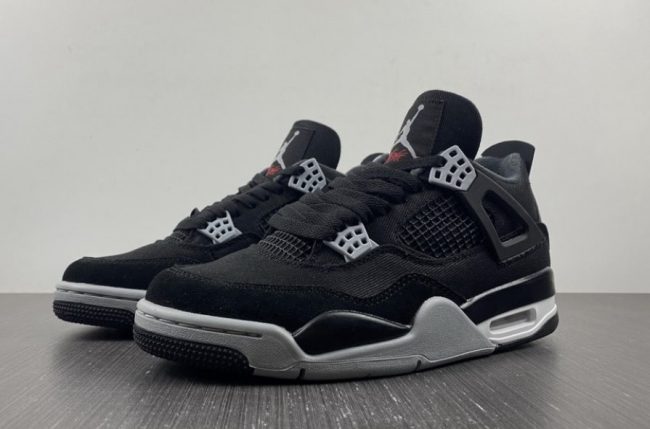 Nike Air Jordan 4 Black Canvas