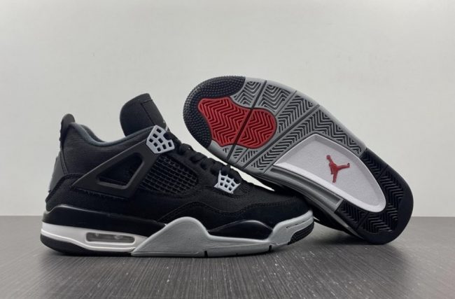 Nike Air Jordan 4 Black Canvas