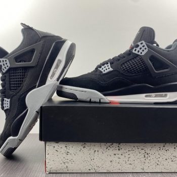 Nike Air Jordan 4 Black Canvas